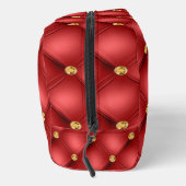 Gold Red Diamonds getuftet Waschbeutel (Rechts)