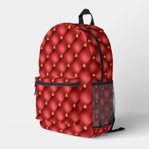 Gold Red Diamonds Tufakete Bedruckter Rucksack