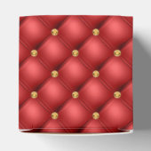 Gold Red Diamonds Tufted Geschenkboxen Geschenkschachtel (Oben)