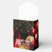 Gold Red Glitzer Balloons 2021 Graduation Party Geschenkschachtel (Geöffnet)