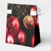 Gold Red Glitzer Balloons 2021 Graduation Party Geschenkschachtel (Rückseite)