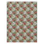 Gold Red Green White Poinsettia Tischdecke (Vorderseite)