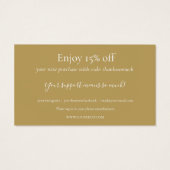 Gold Red Heart Vielen Dank, dass Sie eine Rabattka (Rückseite)