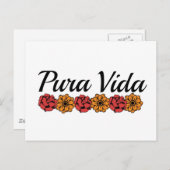 Gold & Red Marigold Pura Vida Postkarte (Vorne/Hinten)