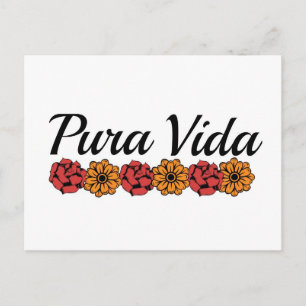 Gold & Red Marigold Pura Vida Postkarte