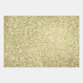 Gold Red Silver Glitzy Glitzer Sparkle Geschenkpapier Set (Vorderseite)