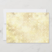 Gold Red Sparkle Tree Lights Weihnachtsfest Party Einladung (Rückseite)