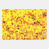 Gold Red Splatted Paint Geschenkpapier Set (Vorderseite 2)