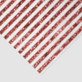 Gold Red White Glitzer Streifen Weihnachten Seidenpapier (Detail)