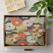 Gold Red White Japanisch Kimono Floral Decoupage Seidenpapier (Geschenk)