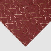 Gold Red XOXO Seidenpapier (Detail)