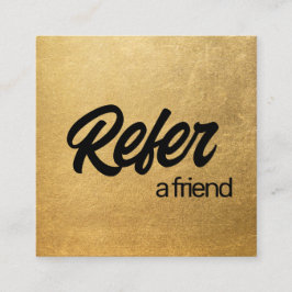Gold Refer a Friend Empfehlungskarte