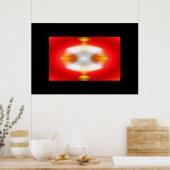 Gold refinement on Red Poster (Küche)