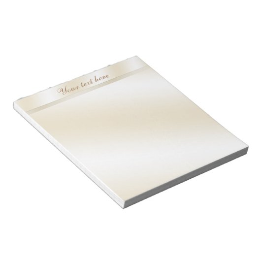 Gold Reflection Personalisiert Notepad Notizblock (angewinkelt)