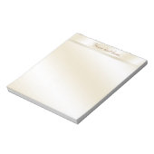 Gold Reflection Personalisiert Notepad Notizblock (Rotiert)