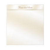 Gold Reflection Personalisiert Notepad Notizblock (Vorderseite)
