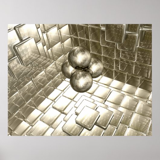 Gold Reflection Room Poster (Vorne)