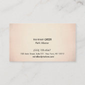 Gold Reiki Master Symbol 2 Visitenkarte (Rückseite)