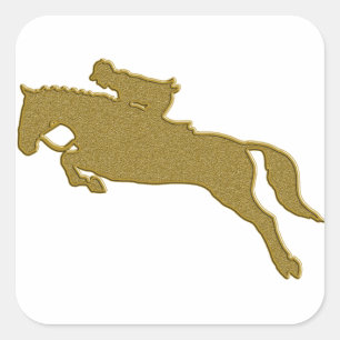 Gold Reiten Aufkleber