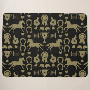Gold Reiten Sherpadecke