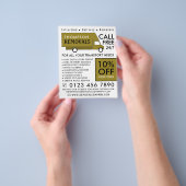 Gold Removal Van, Removal Company Werbung Flyer (Gruppe)