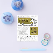 Gold Removal Van, Removal Company Werbung Flyer (Einzeln)