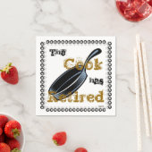 Gold Remüde Cook Serviette (Beispiel)