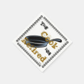 Gold Remüde Cook Serviette (Ecke)