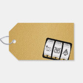 Gold Reno Wedding Foto Geschenkanhänger (Rückseite Horizontal)