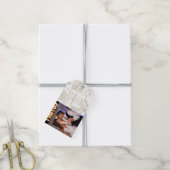 Gold Reno Wedding Foto Geschenkanhänger (Mit Garn)