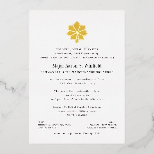 Gold-Rente Folieneinladung (Vorderseite)