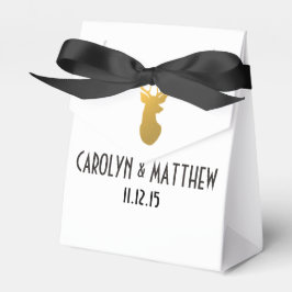 Gold Rentier Antler Wedding Geschenkschachtel