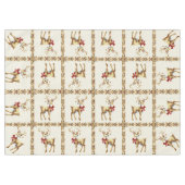 Gold Rentier Holiday Tableclout Tischdecke (Vorderseite (Horizontal))
