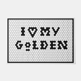 Gold Retriever Goldendoodle Dog Lover Fußmatte