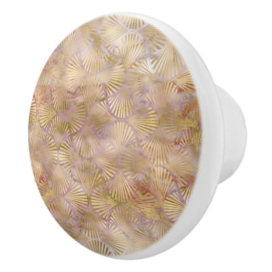 GOLD RETRO MARBLE FAN CUSTOM KERAMIKKNAUF (Rechts)