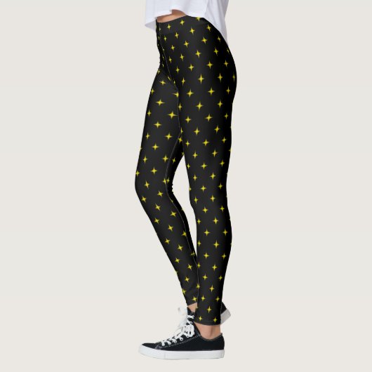 Gold Retro Stars Leggings (Links)
