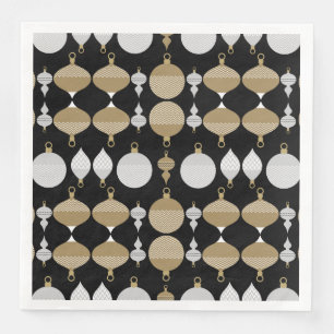 Gold Retro Weihnachtsdekoration Ball Serviette