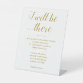 Gold Rettete mir einen Platz mit Name Memorial Bab Sockelschild (Vorderseite)