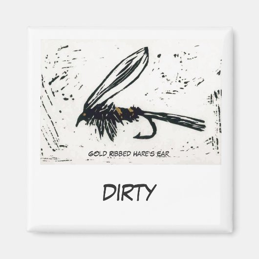 "Gold Ribbed Hare's Ear" Dish Washer Status Magnet (Vorne)