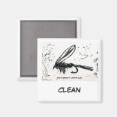 "Gold Ribbed Hare's Ear" Dish Washer Status Magnet (Vorderseite/Rückseite)