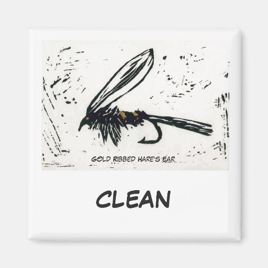 "Gold Ribbed Hare's Ear" Dish Washer Status Magnet (Vorne)