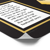 Gold Ribbon Goal Poster (Ecke)