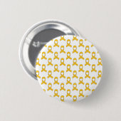 Gold Ribbon-Muster Button (Vorne & Hinten)