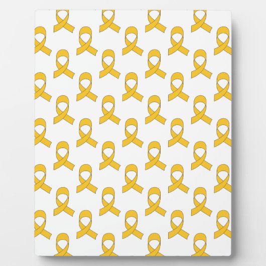 Gold Ribbon-Muster Fotoplatte (Vorderseite)