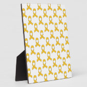 Gold Ribbon-Muster Fotoplatte (Seite)