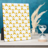 Gold Ribbon-Muster Fotoplatte (Seite)