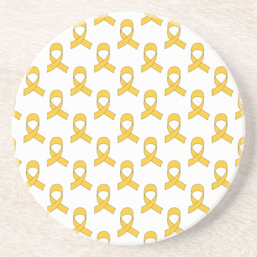 Gold Ribbon-Muster Getränkeuntersetzer (Vorne)