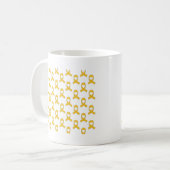 Gold Ribbon-Muster Kaffeetasse (Vorderseite Links)
