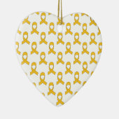 Gold Ribbon-Muster Keramikornament (Rechts)