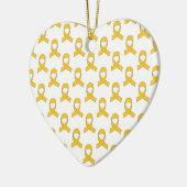 Gold Ribbon-Muster Keramikornament (Links)